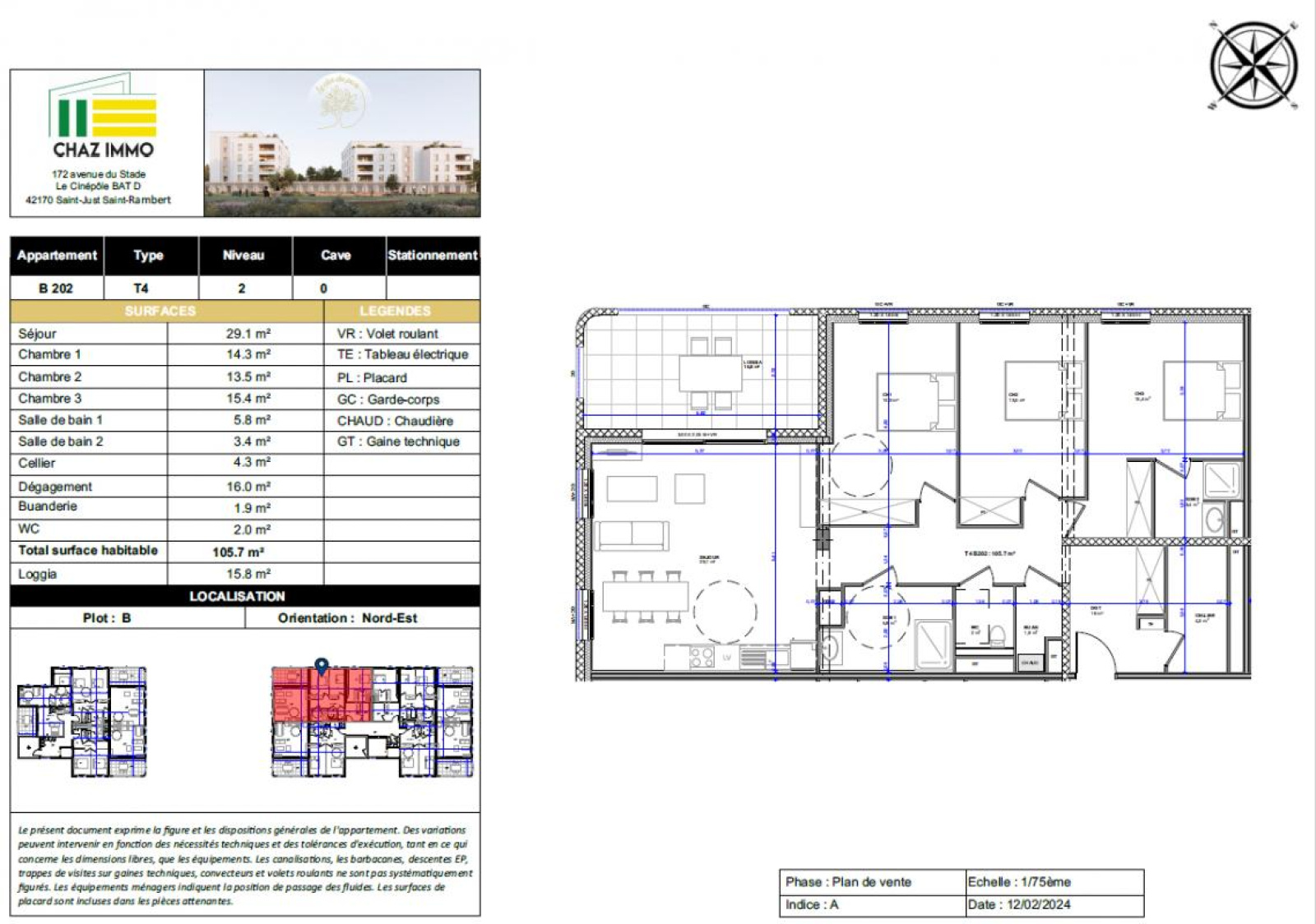 Image_1, Appartement, Le Coteau, ref :12024-B202
