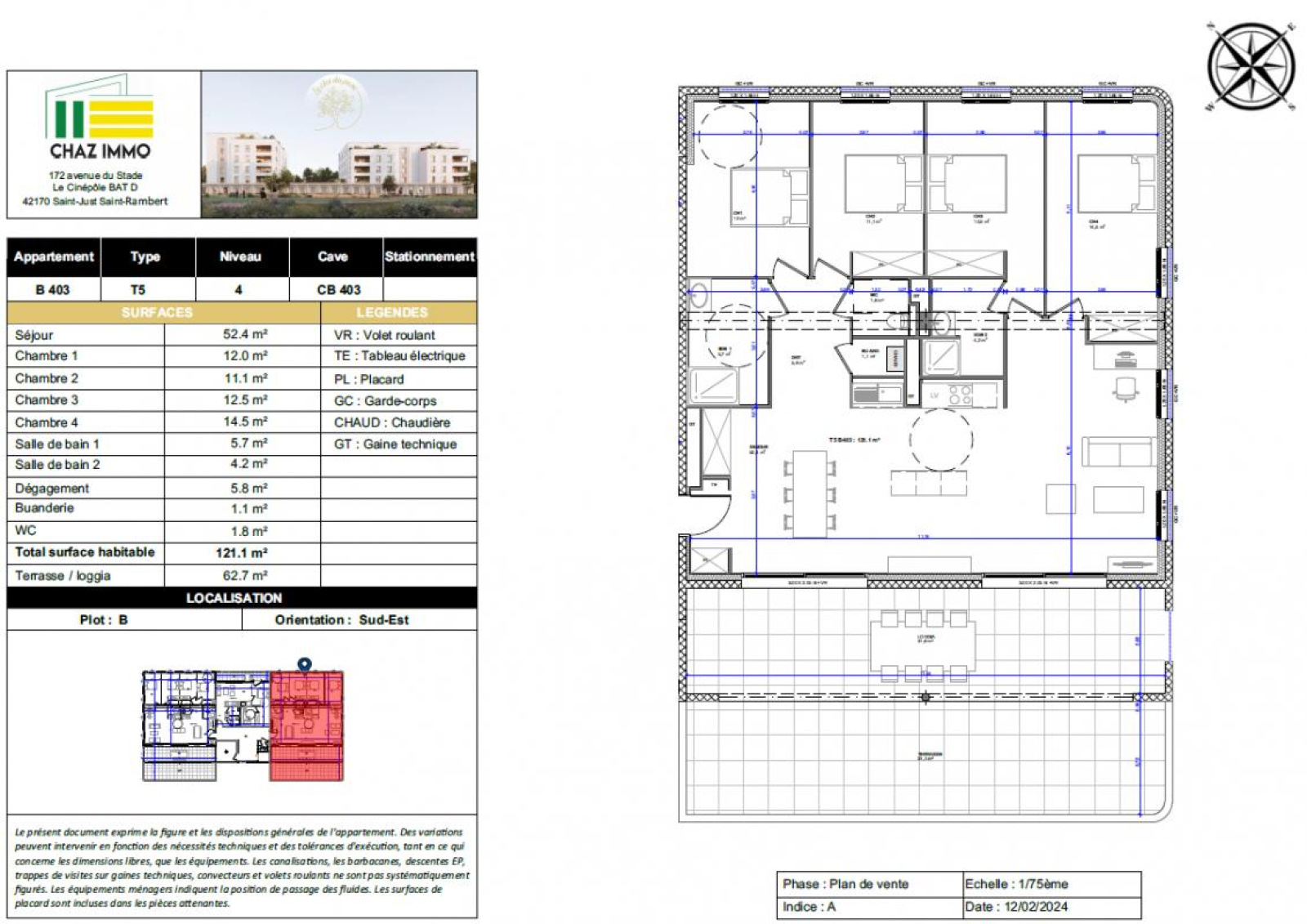 Image_2, Appartement, Le Coteau, ref :12024-B403